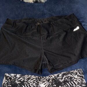 Avia Black Athletic Shorts for Women